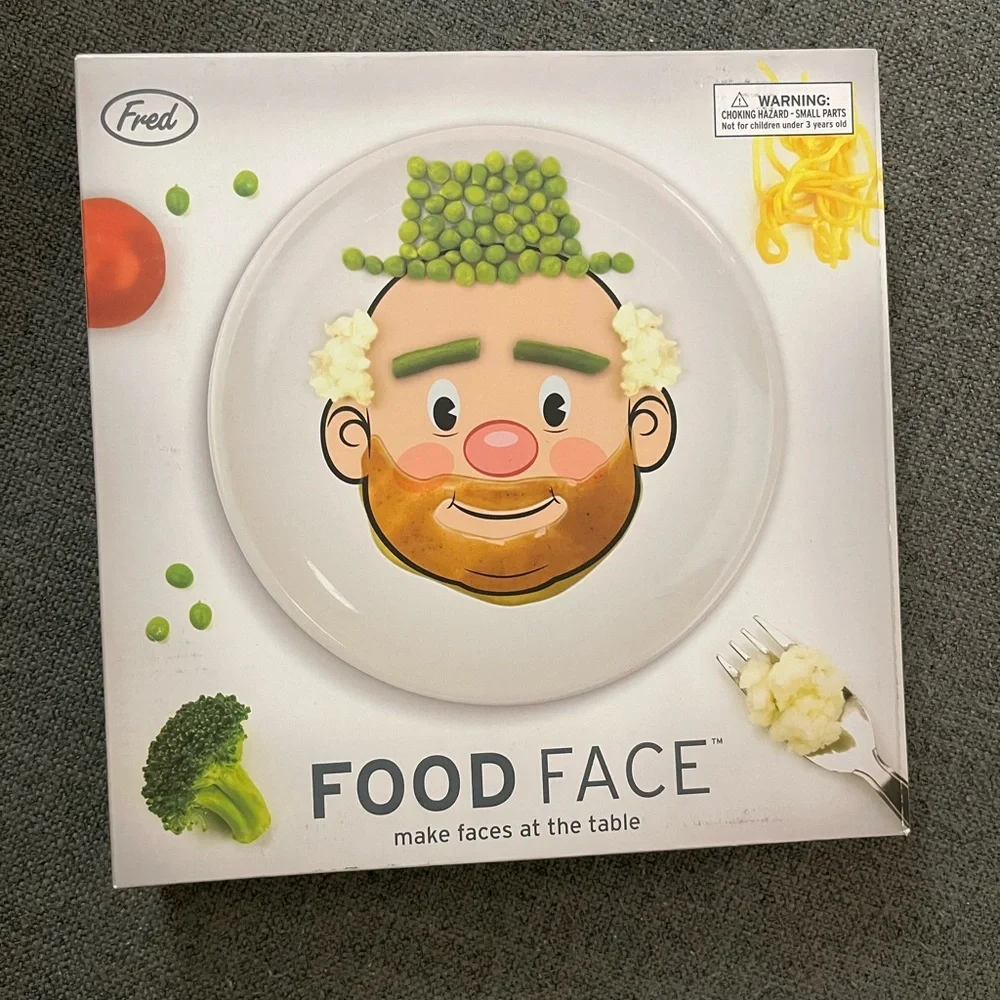 Fred Food Face Plate - Ceramic - Picture 1 of 3